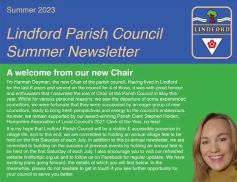 September 2023 News Update Lindford Parish Council