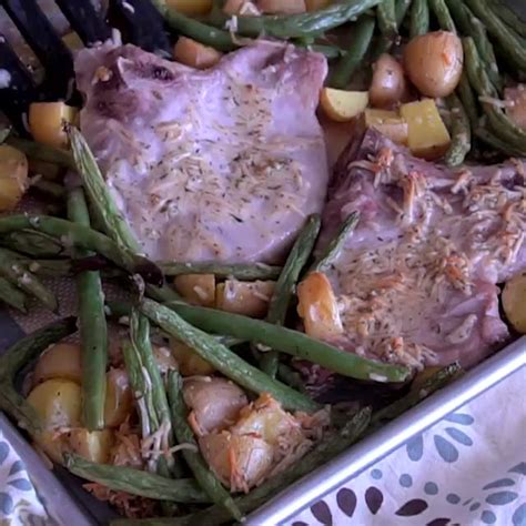 sheet pan parmesan pork chops and vegetables [video] healthy pork chop recipes pork