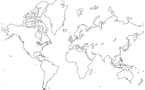 Blank World Map Png