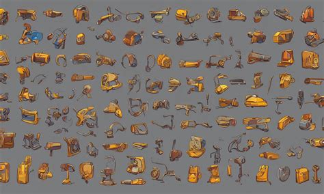 Game Asset Sheet Material Study D Sprite Stable Diffusion
