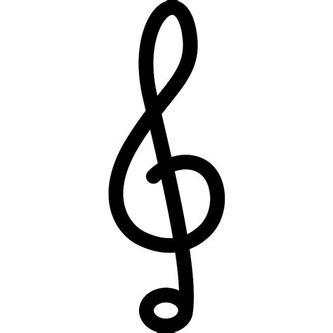 Fancy Treble Clef Svg