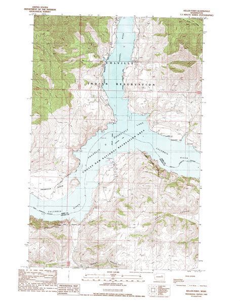 Keller Ferry topographic map, WA - USGS Topo Quad 47118h6