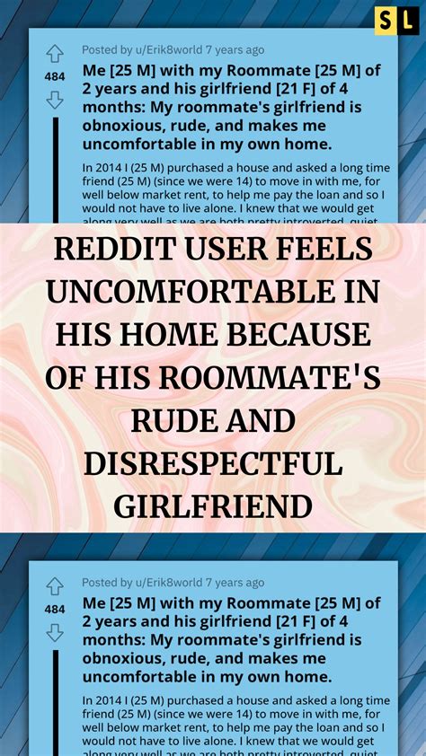 Reddit User Feels Uncomfortable In His Home Because Of His Roommate S