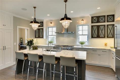 Modern cottage kitchens typically have a retro vibe that is personalized to fit the homeowner's taste. Modern Cottage Kitchen with Glass Front Cabinets ...
