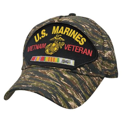 Usmc Vietnam Veteran Tiger Stripe Patch Hat