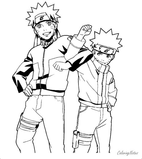 Naruto Coloring Pages Free Printable | Sasuke, Kakashi, Akatsuki