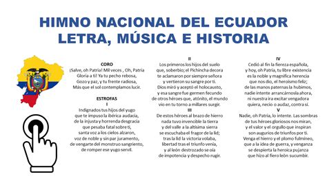 Himno Nacional Del Ecuador Letra Completa Música E Historia Educar