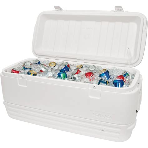 120 Quart Camping Cooler Outdoor Ice Chest Box Fishing Party Drinks