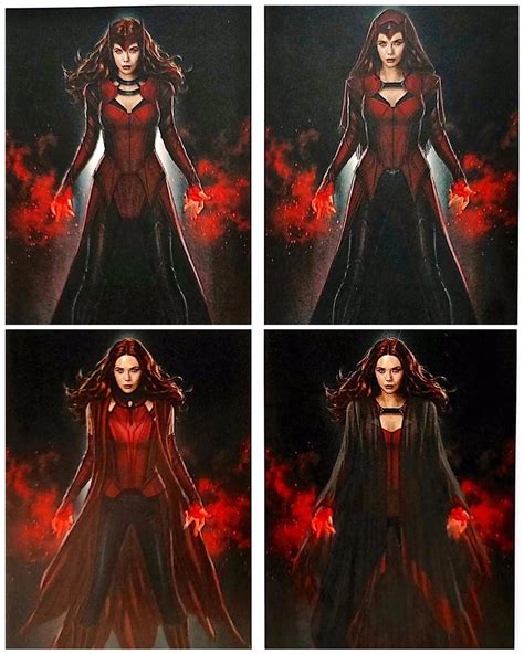 New Wandavision Concept Art Shows Off Scarlet Witch S New Costume La
