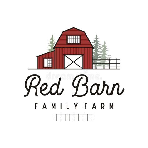 Vintage Retro Rustic Barn Logo Design Stock Vector Illustration Of