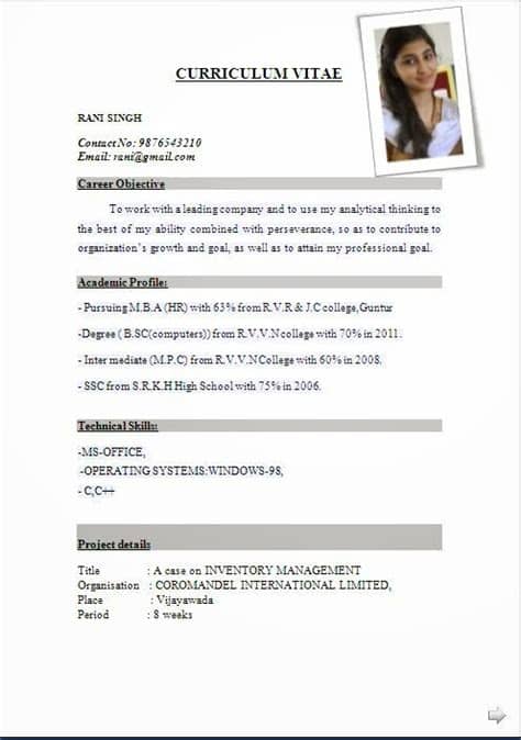 It is the standard representation of credentials within academia. cv format pdf download