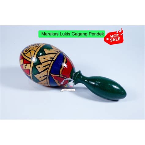 Nada yang dihasilkan bukanlah sebuah nada yang tetap, sesuai. Jual Marakas Lukis Gagang Pendek Alat Musik Ethnic Perkusi Ritmis Maracas - Kab. Bantul ...