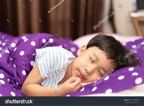 Boy Sleeping On Bed Night Stock Photo 1917078863 Shutterstock