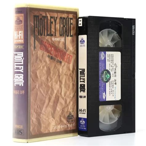 MÖTLEY CRÜE UNCENSORED 1986 Korean VHS Video NTSC Korea 40 00