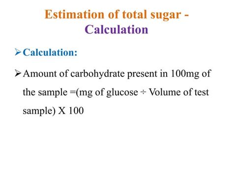 Estimation Of Reducing And Nonreducing Sugars