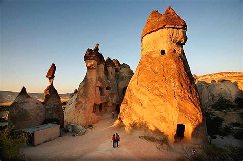 Fairy Chimneys And Cave Dwellings In Uçhisar Cappadocia Turkey