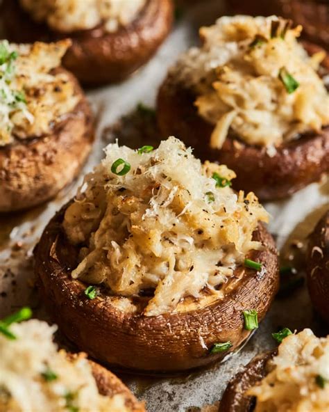 Crab Stuffed Mushrooms Recipe Perfect Appetizer Kitchn