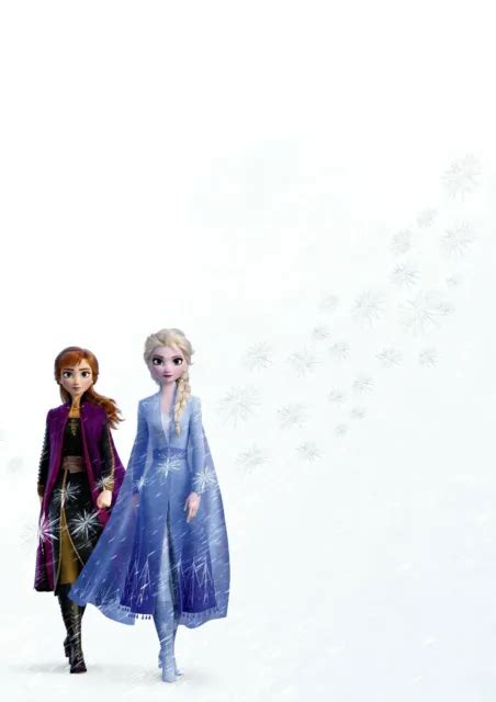 Frozen 2 Ii Textless Elsa Anna Disney Movie Poster Film A4 A3 A2 A1