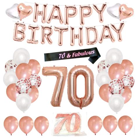 Buy Finypa 70th Birthday Decorations For Women 70th Happy Birthday