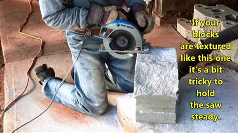 Cinder blocks don't vary much in cost regardless of the type. Cutting Retaining Wall Block - YouTube