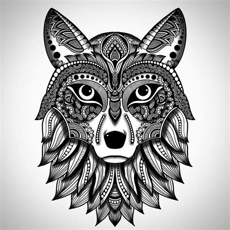 Sara Al Kindy On Instagram Zentangle Wolf 🐺 Drawn In Procreate Ill