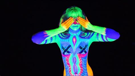How About Neon Body Paint Ideas To Make You Glow In The Dark