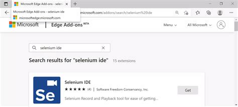 Install Selenium IDE On Microsoft Edge Browser TestingDocs Com