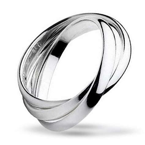 Bling Jewelry Simple 925 Sterling Silver Dome Rolling Russian Couples Wedding Band Ring For