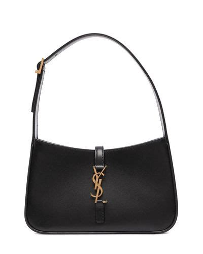 Saint Laurent Le 5 À 7 Hobo Bag In Smooth Black Leather Lyst