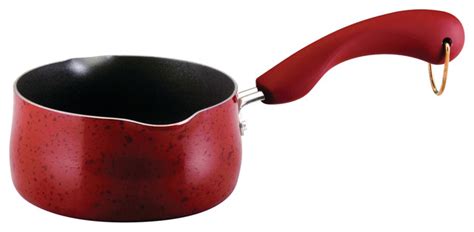 Paula deen signature nonstick cookware pots and pans set, 15 piece, red. Shop Houzz | Paula Deen Collection Porcelain Nonstick ...