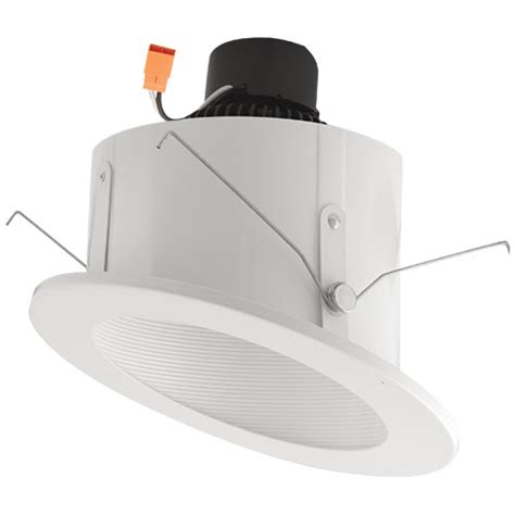 You'll need to specifically use recessed lights for sloped ceilings to make sure the light beam of. Elco EL71330 White 6" Baffle Sloped Ceiling 3000K Led ...