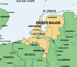 Países Baixos Mapa Geográfico