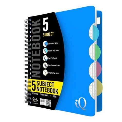 Ischolar 5 Subject Wirebound Notebook 59906