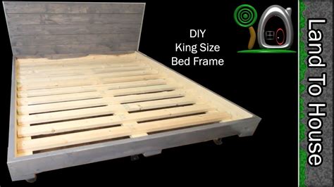 If you do not want to build the frame with the metal legs you can substitute with 4x4 legs. DIY King Size Bed Frame - YouTube
