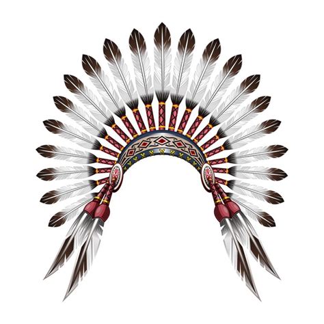 native american indian headdress red indian tribal chief headdress with feathers feather