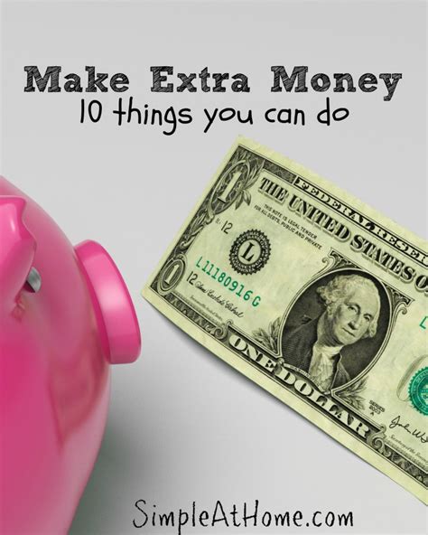 Make Extra Money 10 Things You Can Do Now Simple At Home