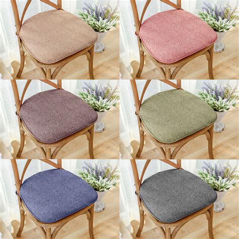 Memory Foam Chair Cushion Seat Pad Soft Tie On Dining Office Pillow Mat