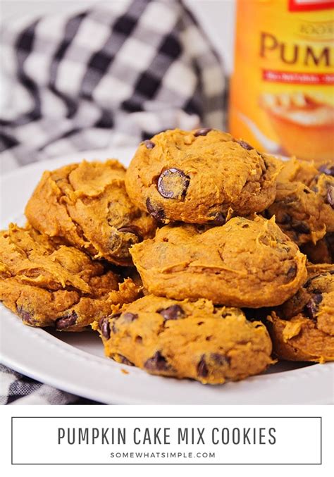 Pumpkin Cookies Cake Mix Chocolate Chips The Cake Boutique