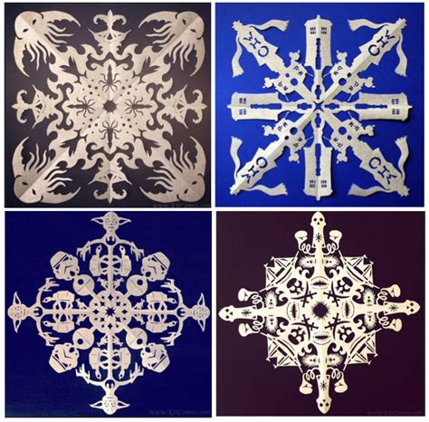 Snow Geeky Fandom Inspired Snowflake Crafts Geekdad