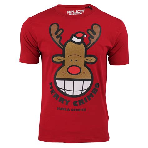 mens xmas christmas graphic t shirts xplicit funny rude fat santa cheeky elf ebay