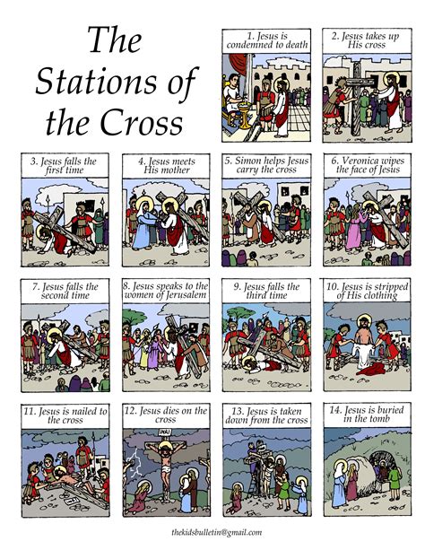 Stations Of The Cross Coloring Pages The Catholic Kid Stations Of