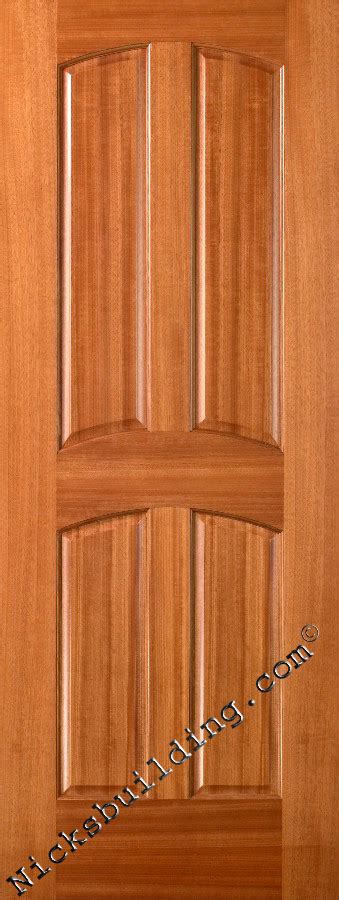 Enjoy top quality, solid panel doors for every application from us door & more inc. Solid Wood Interior Doors - Mahogany 4 Panel Design