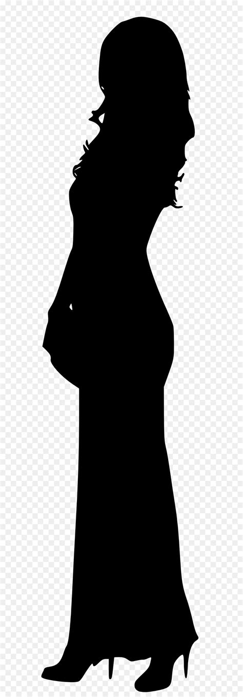Woman Silhouette Female Clip Art Side Profile Png Download 666774