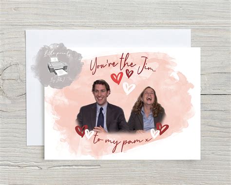 The Office Anniversary Day Card Anniversary Card Jim And Pam Etsy