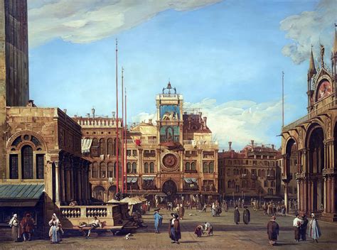 Réplique De Peinture Piazza San Marco Le Tour 1730 De Giovanni Antonio Canal Canaletto 1730