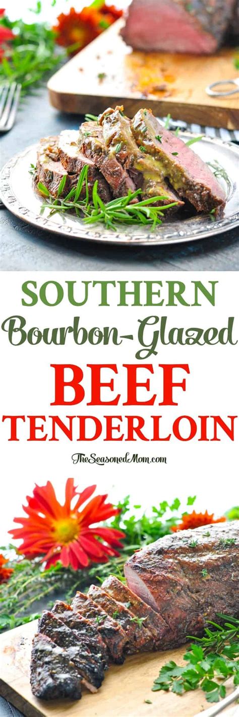 Slice and serve with roasted vegetables. Southern Bourbon-Glazed Beef Tenderloin Recipe - The ...