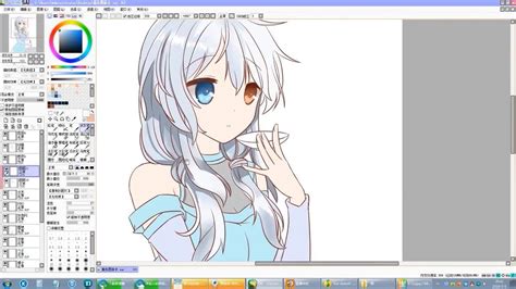To draw with the paintbrush tool: SAI  Anime Speed Drawing use Sai paint tool - YouTube