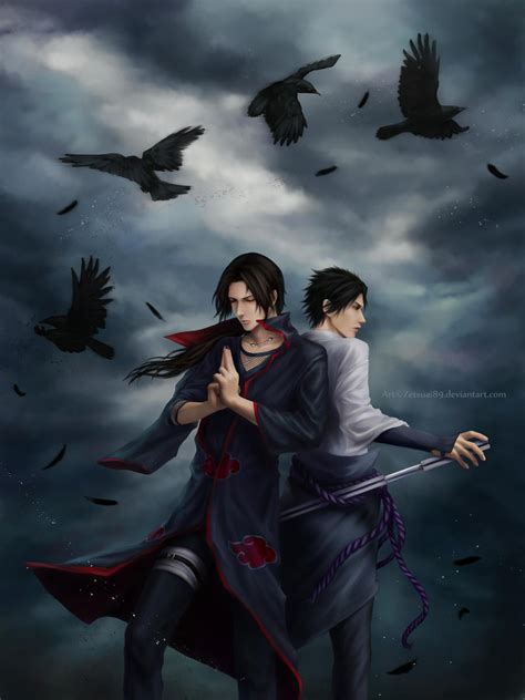 Itachi And Sasuke Uchiha By Zetsuai89 On Deviantart