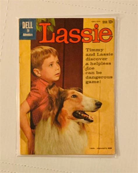 Lassie 49 Comic Book April 1960 Photo Cover Of Timmy Jon Etsy