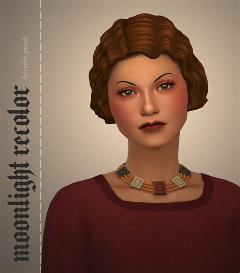 Retro Pixels A Classic Hairstyle For Your Sims 4 Historical Cc